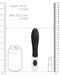 Vibro Ribbed Vibrator 12 x 3.7cm Noir