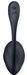 Vibromasseur Connecté Point G Ribbed Petal 8.5 x 3.8cm Noir