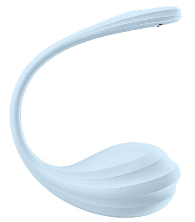 Vibromasseur Connecté Point G Smooth Petal 8.5 x 3.8cm Bleu Clair