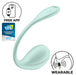 Vibromasseur Connecté Point G Smooth Petal 8.5 x 3.8cm Vert Menthe