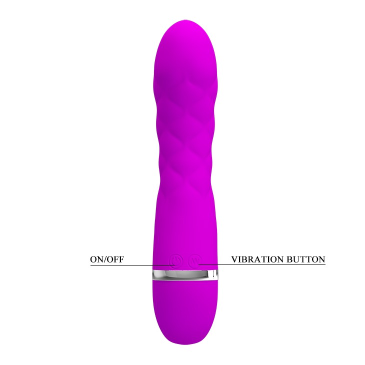 Vibromasseur design Truda 19.5 x 3.5cm - Violet