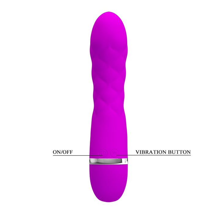 Vibromasseur design Truda 19.5 x 3.5cm - Violet