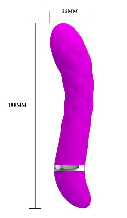 Vibromasseur design Truda 19.5 x 3.5cm - Violet