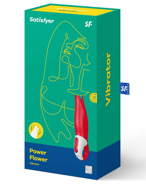 Vibromasseur Power Flower - 18.5 x 5 cm