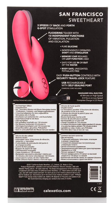 Vibromasseur Rabbit San Francisco Sweetheart