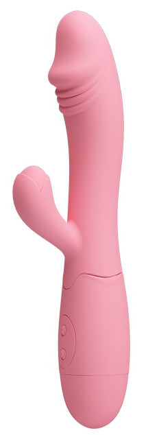 Vibromasseur Rabbit Snappy 9.5 x 3.2cm Rose Pastel