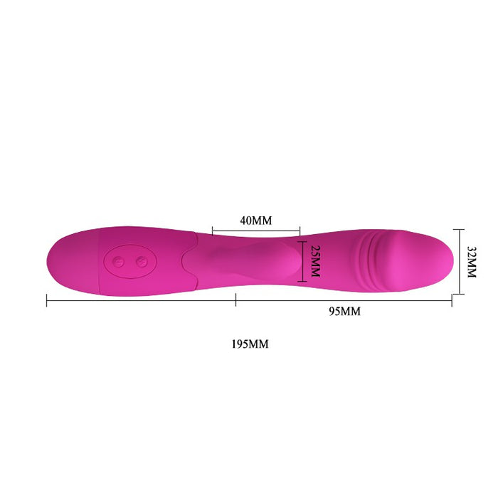 Vibromasseur Rabbit Snappy 9.5 x 3.2cm Rose