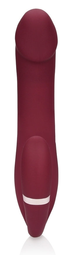 Vibromasseur sans harnais Strapless Loveline 12 x 3.8cm Violet