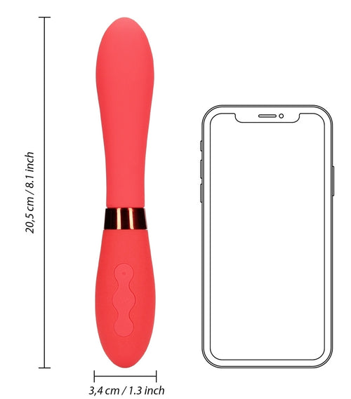 Vibromasseur Smooth Line 11 x 3.4 cm Rouge