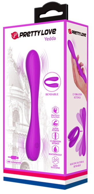 Vibro Yedda Pretty Love 17 x 2.7 cm Violet