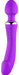 Wand et Vibro Double End 22cm Violet