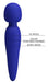 Wand Meredith 21.5cm Tête 50mm Indigo